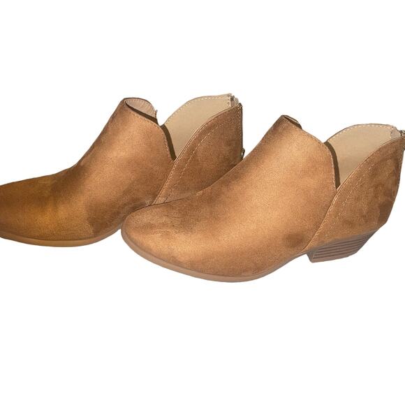 SODA Ankle Boots Slip On Booties V Cut Women's Shaft Pointed Toe, Size  6.5 - Picture 4 of 7